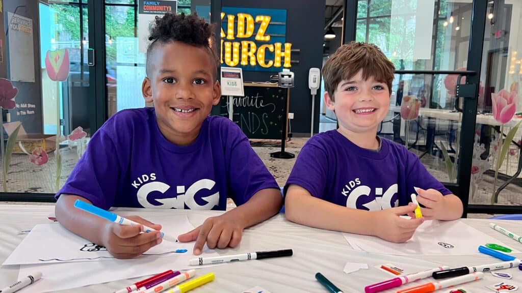 City children participating in North Way Kids, a local church in Oakland