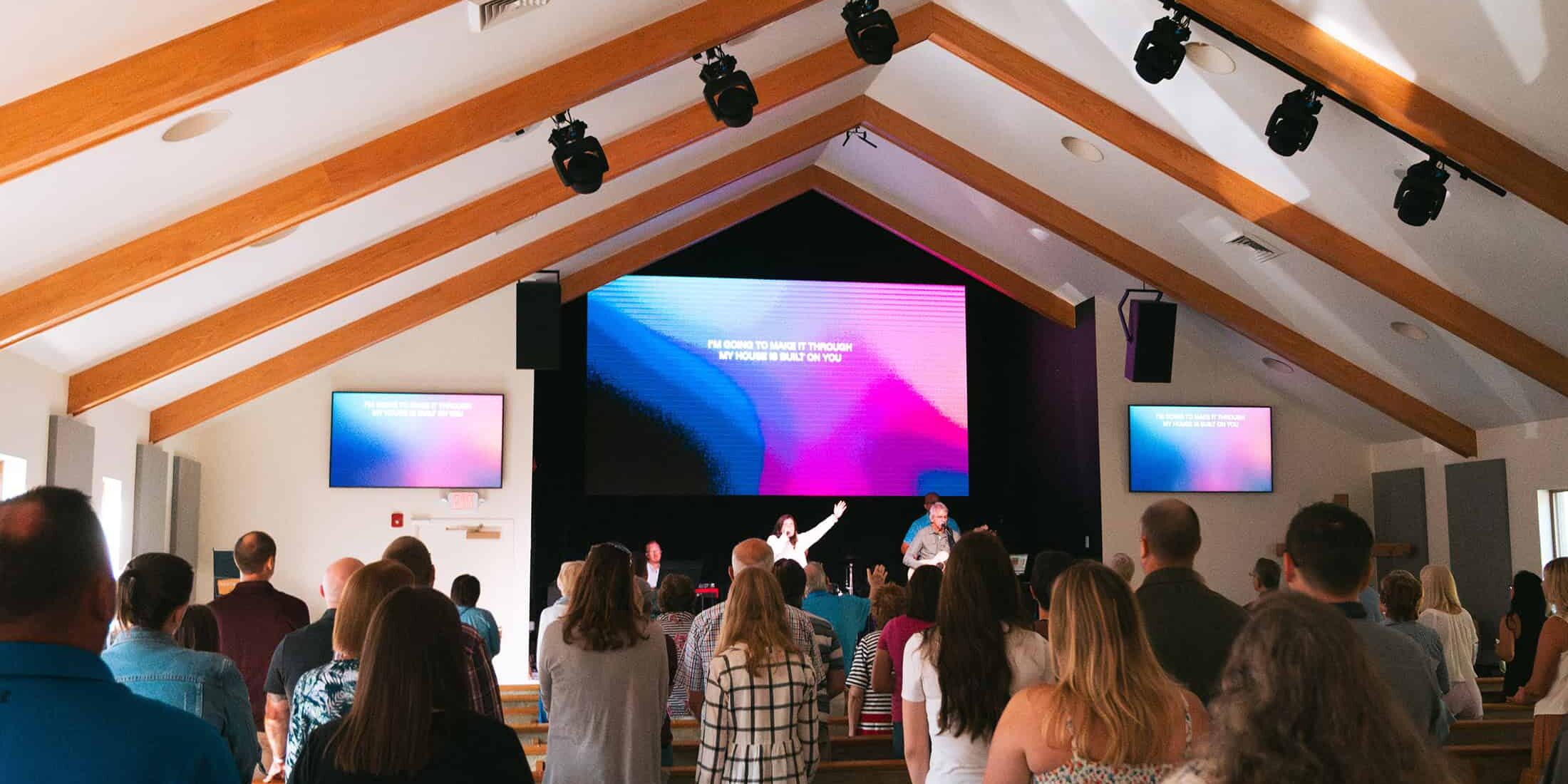 People worshiping at North Way South Hills