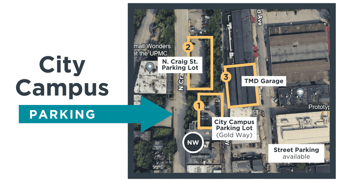 North Way City Campus Parking Map