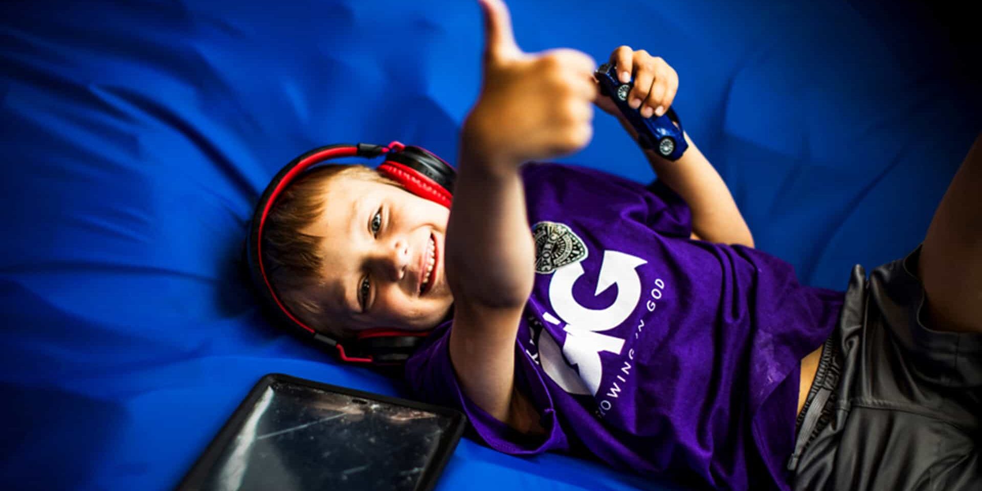 A child at North Way Sewickley Valley's autism playroom