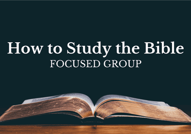 How to Study the Bible Focused Group Thumbnail